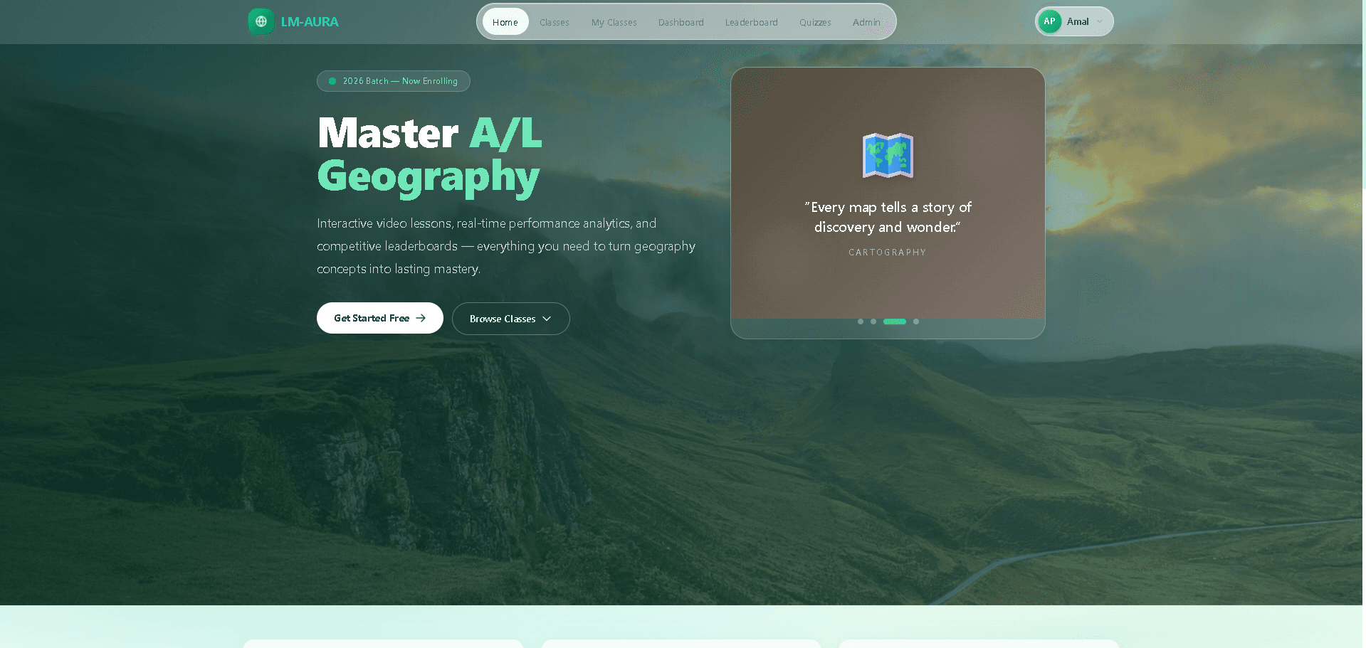 LM-AURA - Landing page