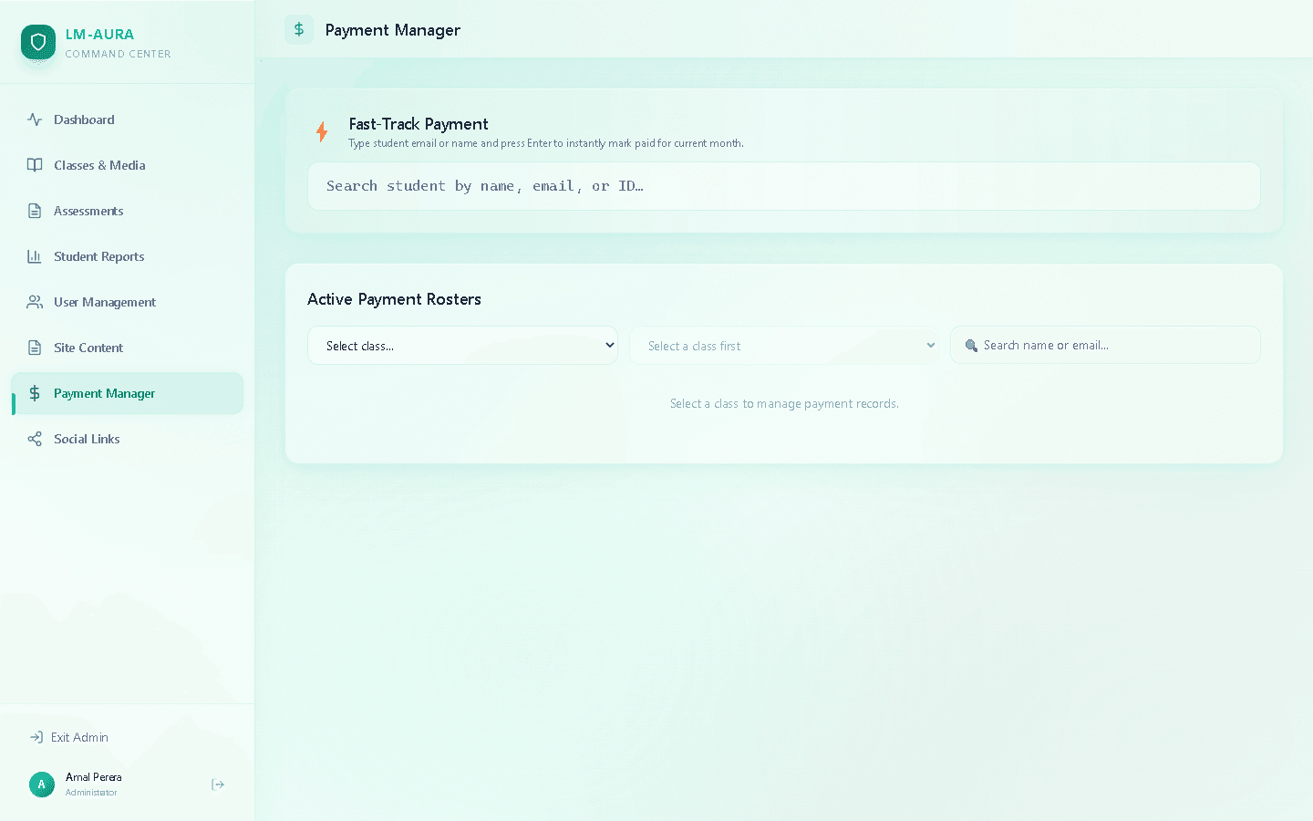 LM-AURA - Payment manager